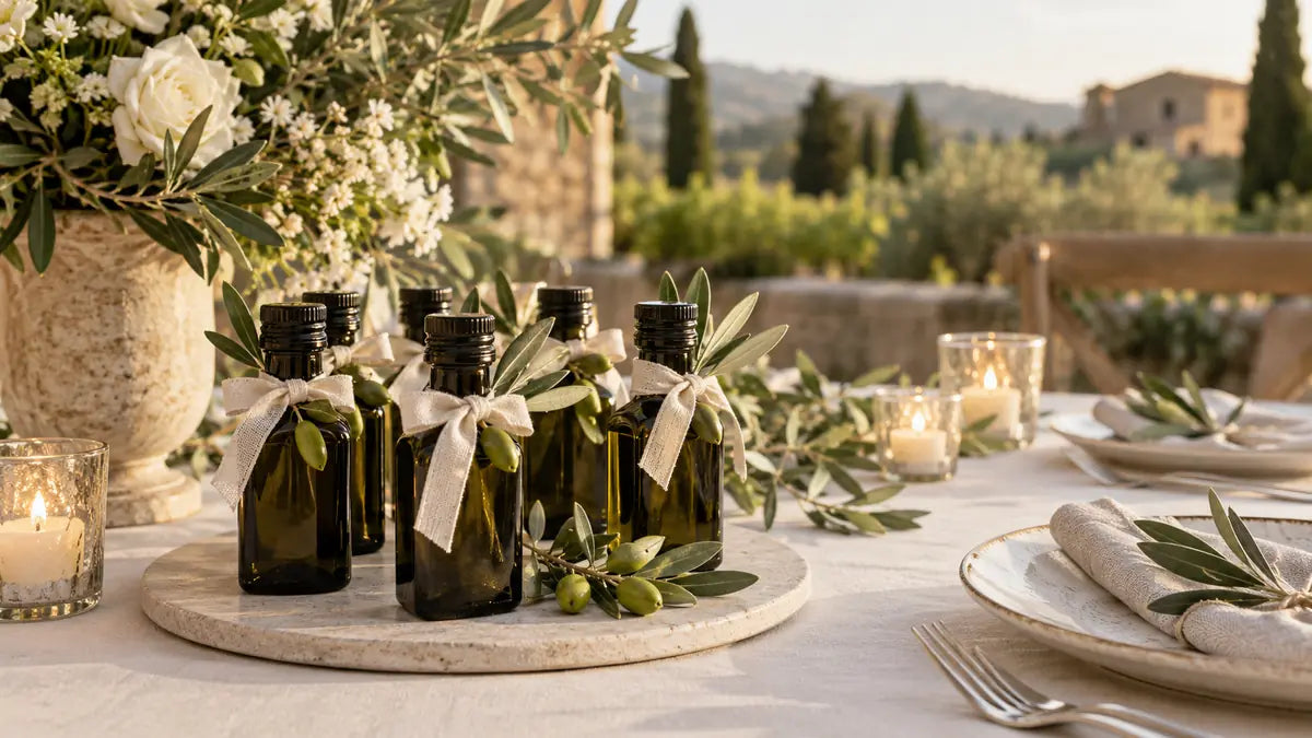 Bomboniere con olio: idee, formati e consigli per matrimonio e cerimonie