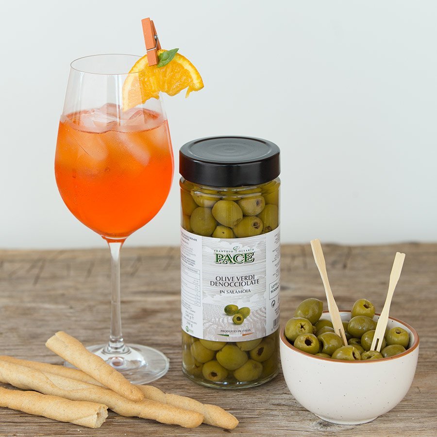 Olive Verdi Denocciolate in salamoia