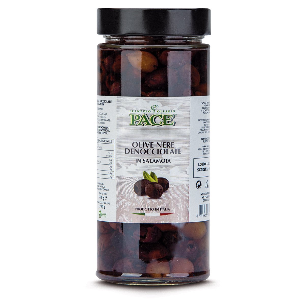 Olive Nere Denocciolate in salamoia